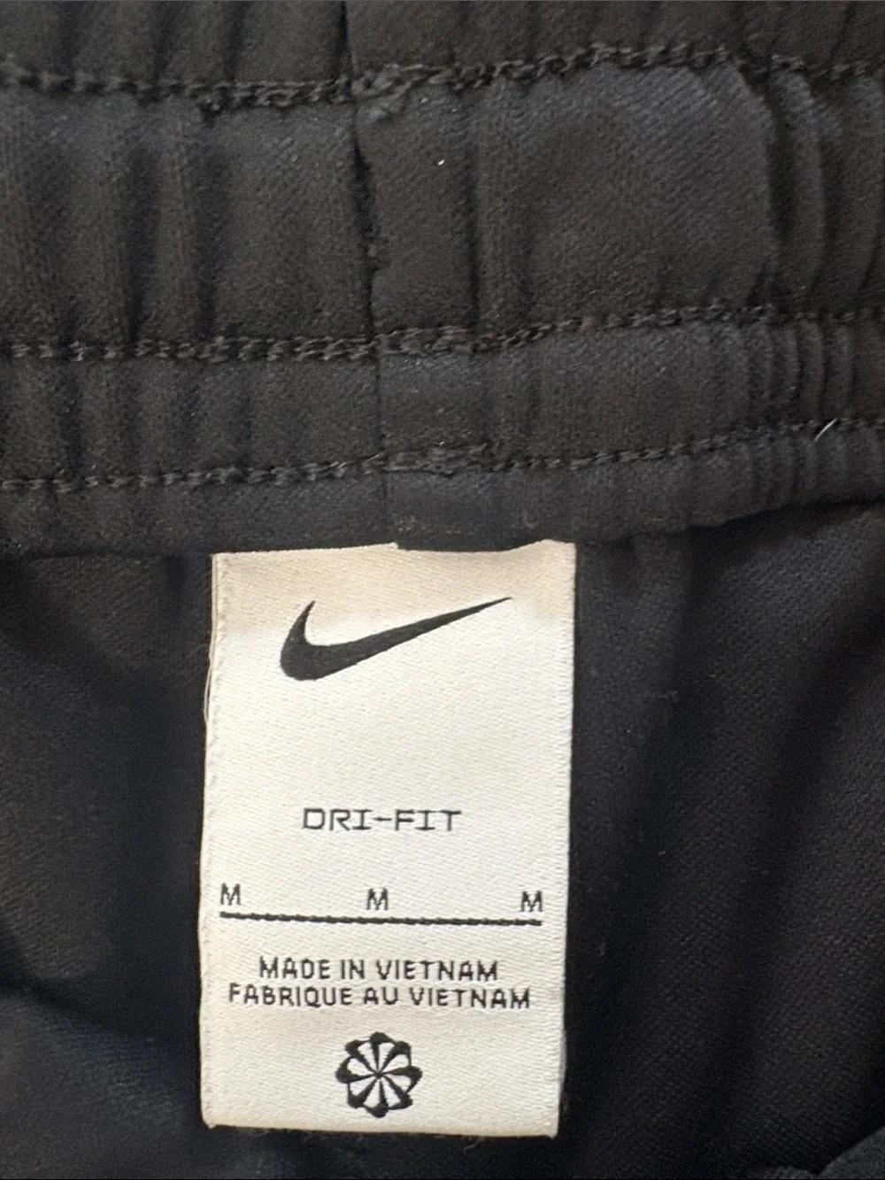 Nike Black Jogger Pants with White Swoosh